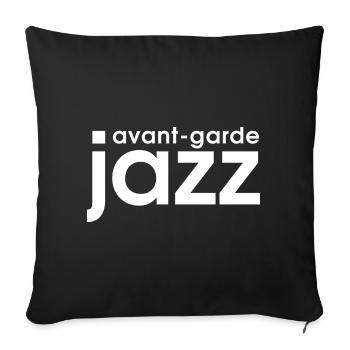 avantgarde jazz - Sofa pillowcase 17,3'' x 17,3'' (45 x 45 cm) - black - Front
