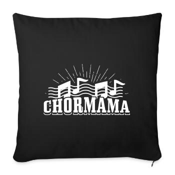 Chormama chanteuse chorale de femmes choeur de l’église - Housse de coussin décorative 45 x 45 cm - noir - Devant