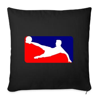 Soccer soccer - Sofa pillowcase 17,3'' x 17,3'' (45 x 45 cm) - black - Front