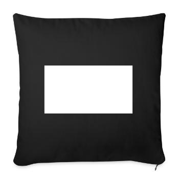 Rechteck - Sofakissenbezug 45 x 45 cm - Schwarz - Vorne