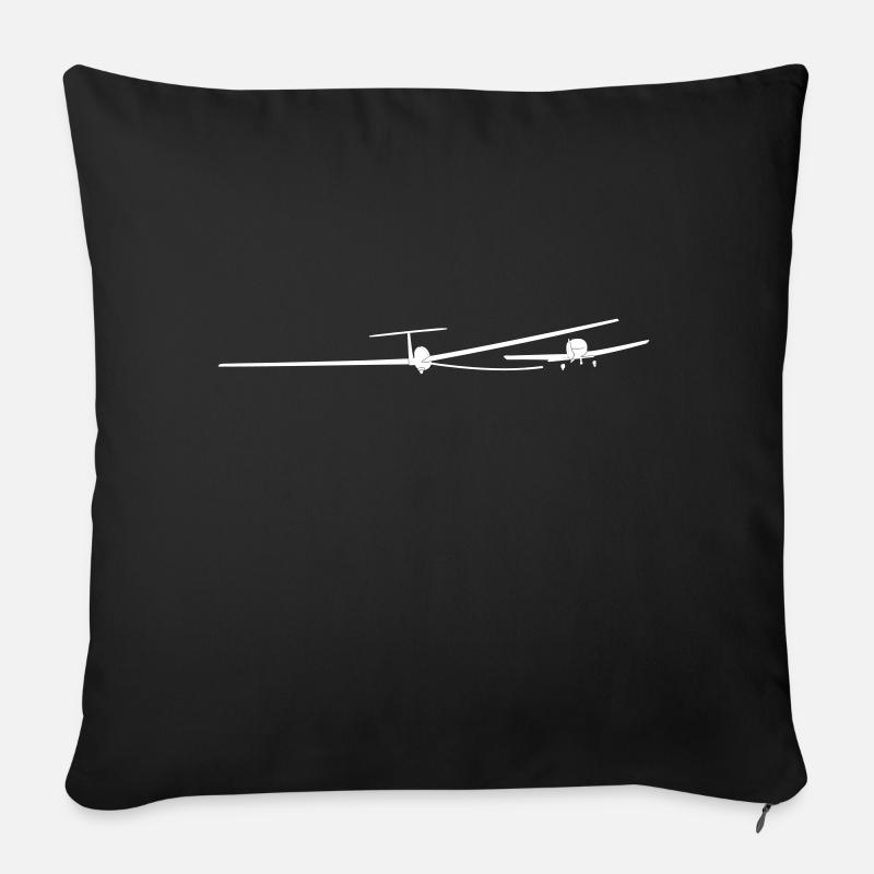 Fschlepp glider - Sofa pillowcase 17,3'' x 17,3'' (45 x 45 cm) - black