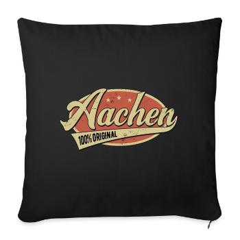 Aachen Aachener Original - Sofakissenbezug 45 x 45 cm - Schwarz - Vorne