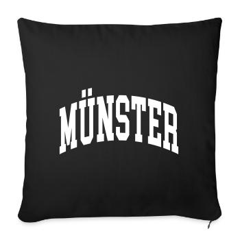 Minster - Sofa pillowcase 17,3'' x 17,3'' (45 x 45 cm) - black - Front