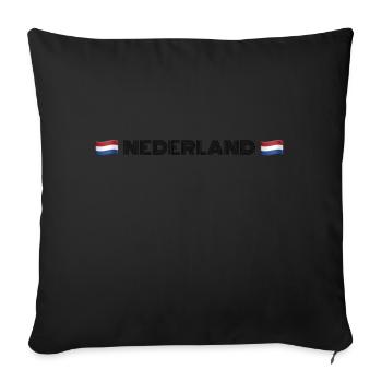NEDERLAND - Housse de coussin décorative 45 x 45 cm - noir - Devant
