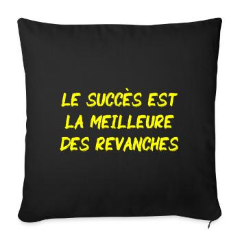 Le succès est la meilleure des revanches - GLD - Housse de coussin décorative 45 x 45 cm - noir - Devant