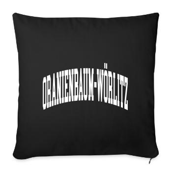 Oranienbaum-Wörlitz - Sofa pillowcase 17,3'' x 17,3'' (45 x 45 cm) - black - Front