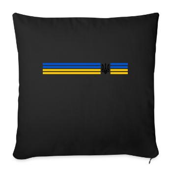 UKRAINE Sportive - Housse de coussin décorative 45 x 45 cm - noir - Devant