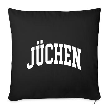 Jüchen - Housse de coussin décorative 45 x 45 cm - noir - Devant