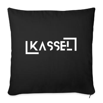 Kassel - Sofakissenbezug 45 x 45 cm - Schwarz - Vorne