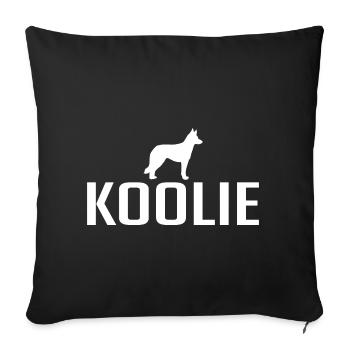 Koolie Chien Race Chiens Chien Wilsigns - Housse de coussin décorative 45 x 45 cm - noir - Devant
