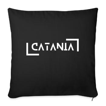 Catane - Housse de coussin décorative 45 x 45 cm - noir - Devant
