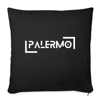 Palermo - Sofa pillowcase 17,3'' x 17,3'' (45 x 45 cm) - black - Front