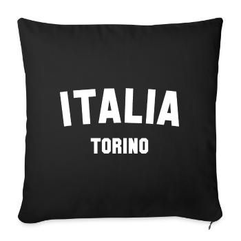 TORINO Turin Italia Italie Italien - Housse de coussin décorative 45 x 45 cm - noir - Devant