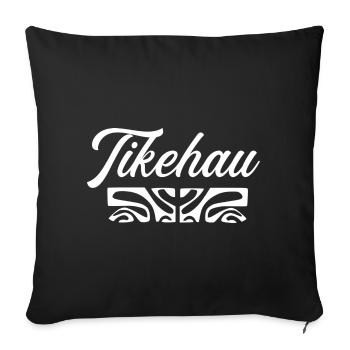 TIKEHAU (blanc) - Housse de coussin décorative 45 x 45 cm - noir - Devant