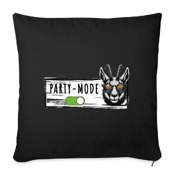 party mode gams apres ski hüttengaudi berghütte - Sofakissenbezug 45 x 45 cm - Schwarz - Vorne