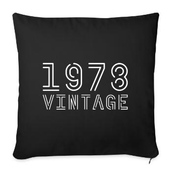 1978 vintage vintage 1978 birthday 1978 retro - Sofa pillowcase 17,3'' x 17,3'' (45 x 45 cm) - black - Front