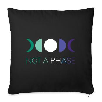 LGBTQ Pride Month - Not a Phase - Gays - Sofa pillowcase 17,3'' x 17,3'' (45 x 45 cm) - black - Front