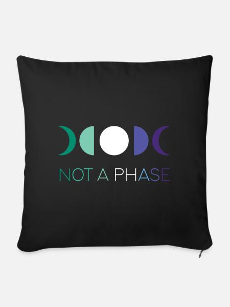 LGBTQ Pride Month - Keine Phase - Schwule - Sofakissenbezug 45 x 45 cm - Schwarz