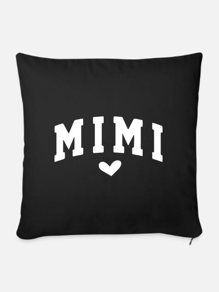 Mimi - Sofakissenbezug 45 x 45 cm - Schwarz
