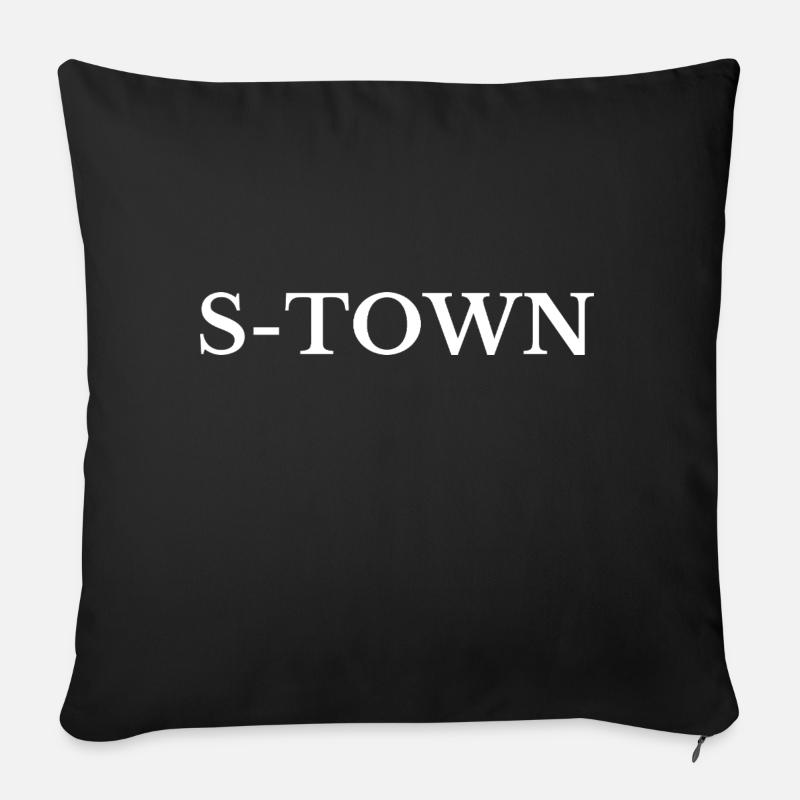 Stuttgart S-Town - Sofakissenbezug 45 x 45 cm - Schwarz