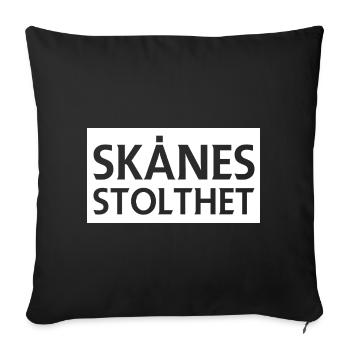 Skåne's pride - Sofa pillowcase 17,3'' x 17,3'' (45 x 45 cm) - black - Front