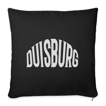 Duisburg - Sofa pillowcase 17,3'' x 17,3'' (45 x 45 cm) - black - Front