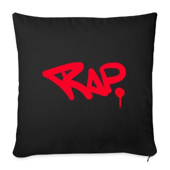 Rap Graffiti Spray Design for Fans - Sofa pillowcase 17,3'' x 17,3'' (45 x 45 cm) - black - Front