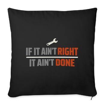 Blue Collar Lifestyle Blue Collar Pride Working - Sofa pillowcase 17,3'' x 17,3'' (45 x 45 cm) - black - Front