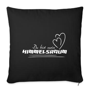 HIMMELSRAUM – Spirituelles Statement Mode - Sofakissenbezug 45 x 45 cm - Schwarz - Vorne