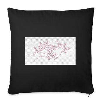 Hand of the Protector - Sofa pillowcase 17,3'' x 17,3'' (45 x 45 cm) - black - Front