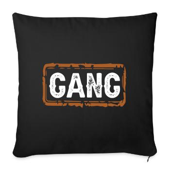 gear - Sofa pillowcase 17,3'' x 17,3'' (45 x 45 cm) - black - Front
