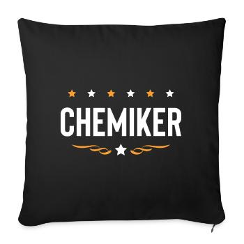 Chemiker Beruf - Sofakissenbezug 45 x 45 cm - Schwarz - Vorne