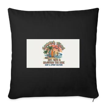 1783858955260 - Housse de coussin décorative 45 x 45 cm - noir - Devant
