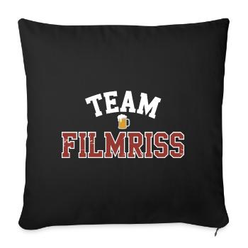 Mallorca Team Filmriss Party JGA Partycrew Malle - Sofakissenbezug 45 x 45 cm - Schwarz - Vorne