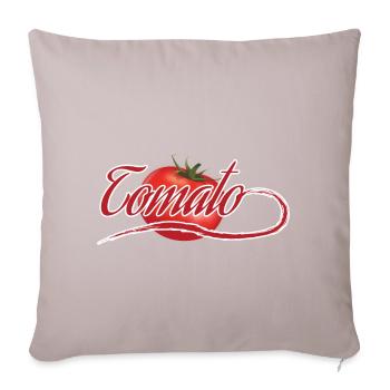 tomate - Housse de coussin décorative 45 x 45 cm - taupe clair - Devant