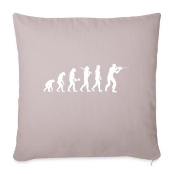 Schützenverein Sportschütze Sportschießen Geschenk - Sofakissenbezug 45 x 45 cm - helles Taupe - Vorne