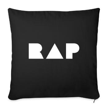 Rap Hip Hop Music Graffiti Art Gift - Sofa pillowcase 17,3'' x 17,3'' (45 x 45 cm) - black - Front