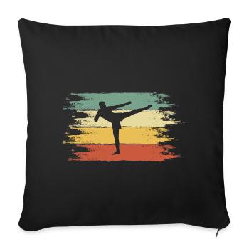 Kickboxer - Sofakissenbezug 45 x 45 cm - Schwarz - Vorne
