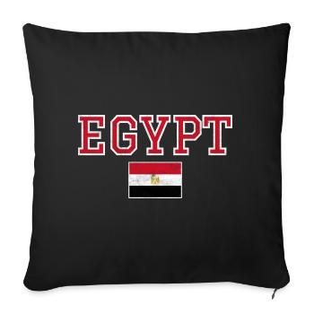 Egypt - Sofa pillowcase 17,3'' x 17,3'' (45 x 45 cm) - black - Front