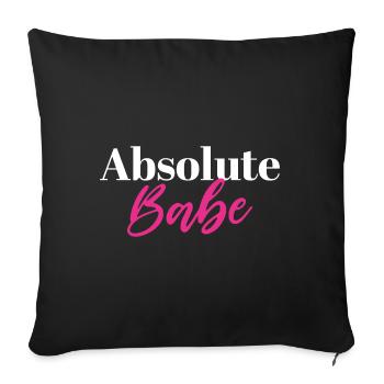 Absolute Babe - Housse de coussin décorative 45 x 45 cm - noir - Devant