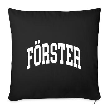 Förster - Sofakissenbezug 45 x 45 cm - Schwarz - Vorne