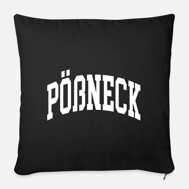 Pößneck - Sofakissenbezug 45 x 45 cm - Schwarz