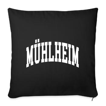 Mühlheim - Sofa pillowcase 17,3'' x 17,3'' (45 x 45 cm) - black - Front