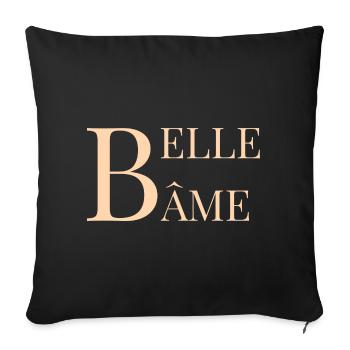 belle âme - Housse de coussin décorative 45 x 45 cm - noir - Devant