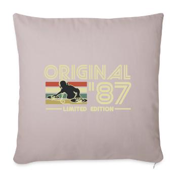 1987 - Sofa pillowcase 17,3'' x 17,3'' (45 x 45 cm) - light taupe - Front