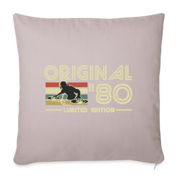 1980 - Sofa pillowcase 17,3'' x 17,3'' (45 x 45 cm) - light taupe - Front