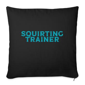 I Heart Squirters Adulte Blague J’Aime Éjaculer - Housse de coussin décorative 45 x 45 cm - noir - Devant