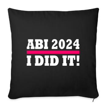 Abi 2024 - Sofakissenbezug 45 x 45 cm - Schwarz - Vorne
