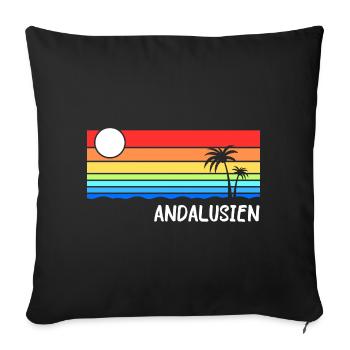 Andalusia Spain Holiday Idea - Sofa pillowcase 17,3'' x 17,3'' (45 x 45 cm) - black - Front
