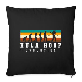 Fitness Sports Santé Hoopdance - Housse de coussin décorative 45 x 45 cm - noir - Devant